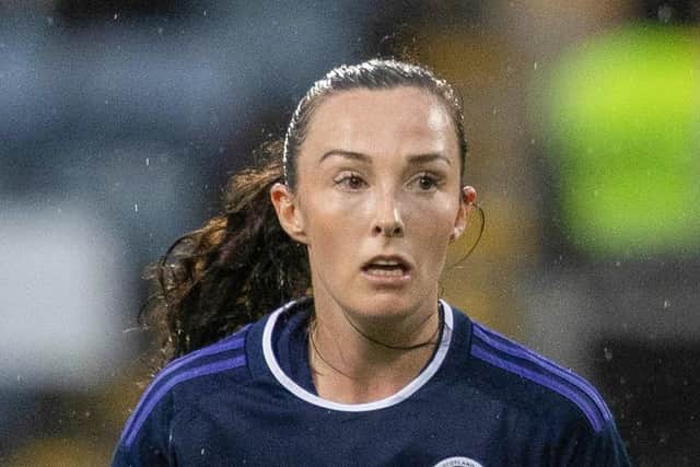 Caroline Weir was on target for Scotland in Tampere.