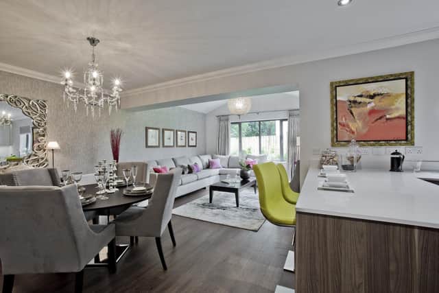 The family and dining space inside the Beech style