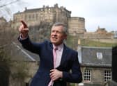 Visiting a food retailer during an election campaign stop in Edinburgh, leader Willie Rennie said his party would reform business rates to include a focus on land value.