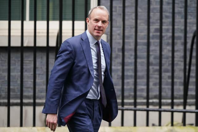 Deputy Prime Minister and Justice Secretary Dominic Raab endured a difficult deputy PMQs.