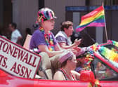 Members of the Stonewall Veterans Association take part in a Lesbian and Gay Pride March in New York (Picture: Stan Honda/AFP via Getty Images)