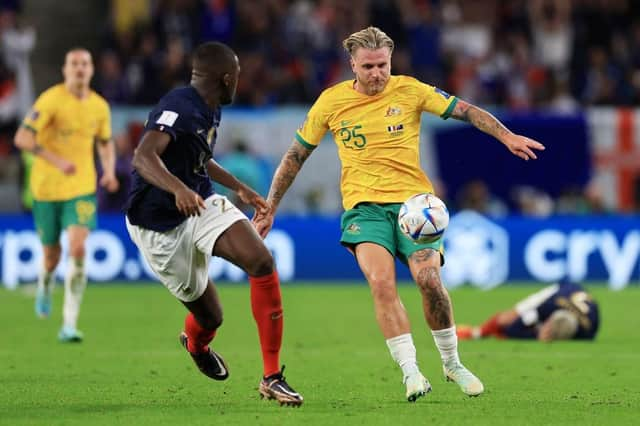 Jason Cummings and Olivier Giroud have shared a cheeky Twitter interaction (Photo by Buda Mendes/Getty Images)