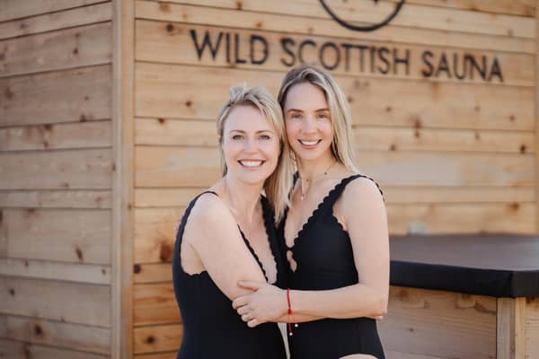 Wild Scottish Sauna Co-Founders Jayne McGhie (left) and Jamie Craig-Gentles (right)