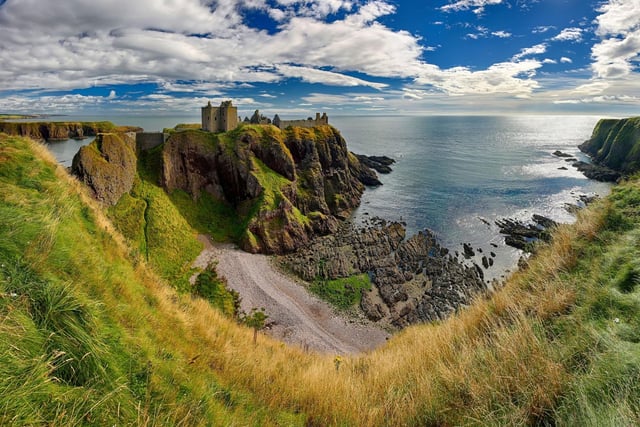 Perching on a 160ft rock formation over the North Sea, the dramatic ruins of Dunnottar Castle are an unforgettable sight to behold. Once the formidable fortress of the Earls Marischal, this picturesque castle is also famous for being the hiding place of the Scottish Crown Jewels from Oliver Cromwell's army.