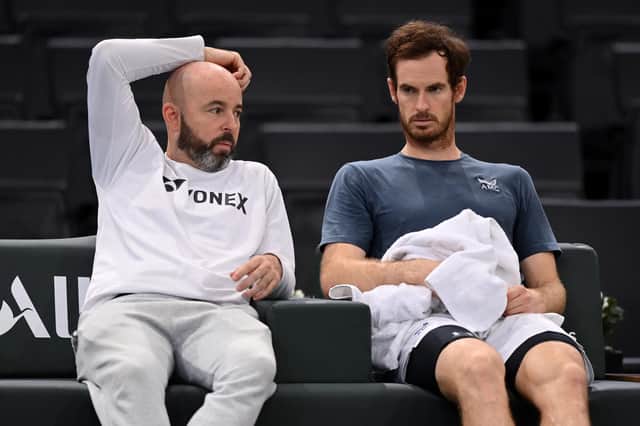 Andy Murray (right) has split with coach Jamie Delgado (Photo by Justin Setterfield/Getty Images)