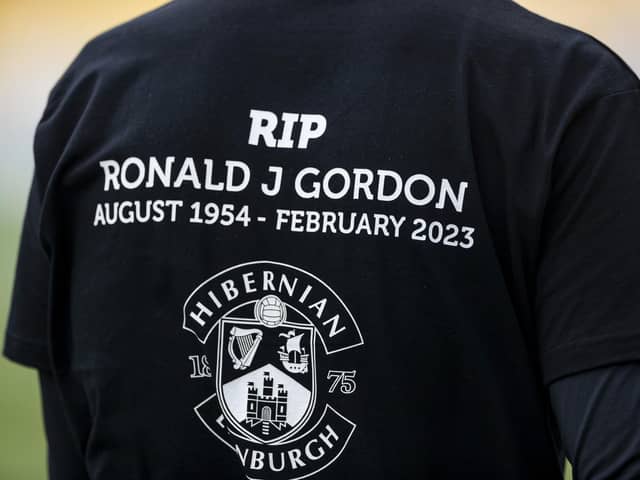 Hibs chairman Ron Gordon passed away aged 68 after a battle with cancer.