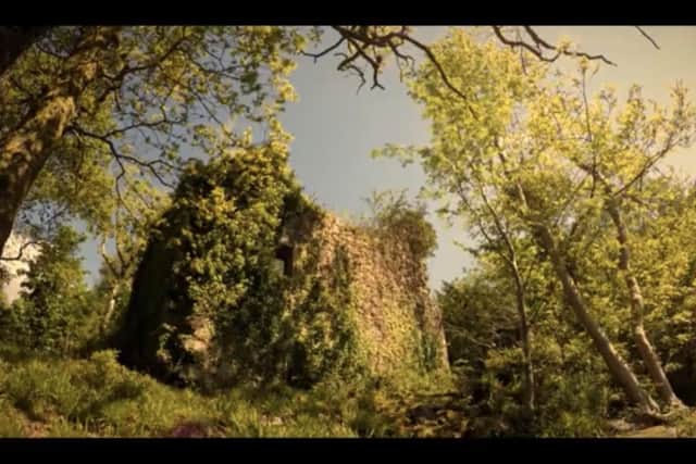 The remains of the 16th Century castle on Elanvow. PIC: IslandsProject/You Tube