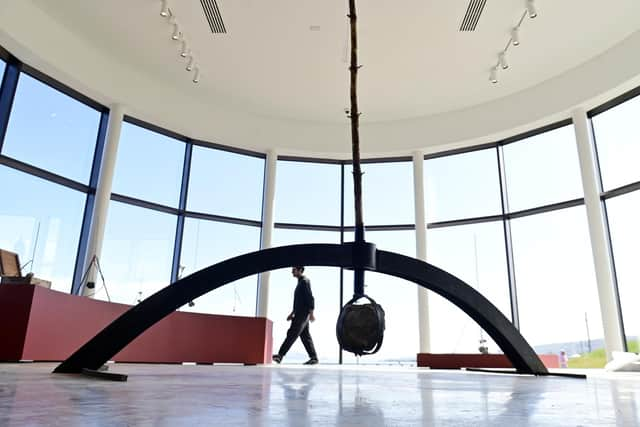 The Wyllieum, a new art gallery dedicated to the life and work of the  Scottish artist George Wyllie, has been created on Greenock's waterfront. Picture: John Devlin