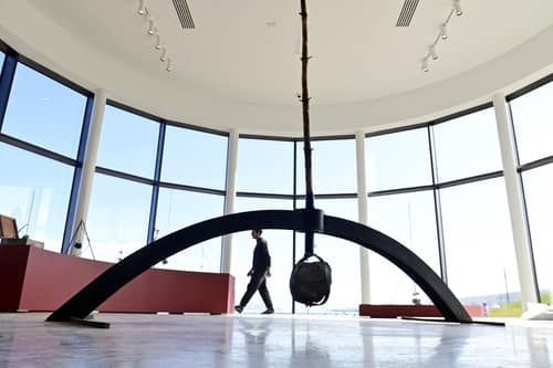 The Wyllieum, a new art gallery dedicated to the life and work of the  Scottish artist George Wyllie, has been created on Greenock's waterfront. Picture: John Devlin