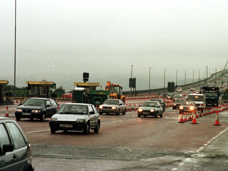 A landmark day as a new one-way-pay scheme came into action leaving empty south-bound toll booths