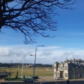 Normally a hive of activity, even on a Sunday when the Old Course is closed, the area around the R&A Clubhouse in St Andrews lies eerily quiet on Sunday due to Covid-19 lockdown restrictions.