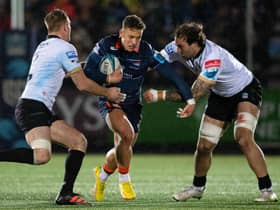 Edinburgh fly-half Charlie Savala and his team-mates found it hard to break past their Glasgow Warriors counterparts.
