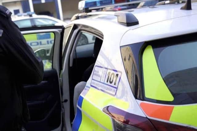 The alleged robbery took place in broad daylight.