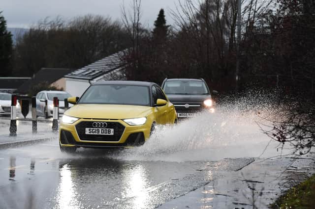 A weather warning for heavy rain has been issued for parts of Edinburgh and the Highlands. Pic: John Devlin