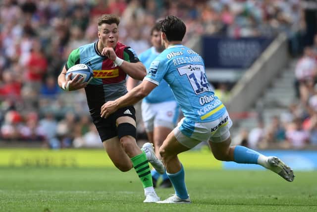Huw Jones credits his season at Harlequins with improving his as a player. (Photo by Mike Hewitt/Getty Images)