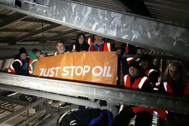 The activists said they are taking action in support of their demand that the UK Government ends new oil and gas projects in the UK.
