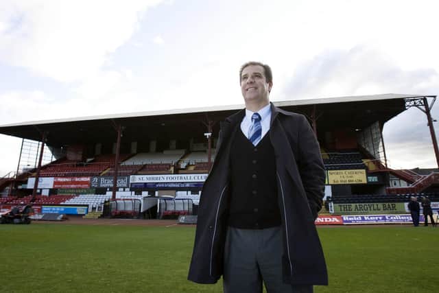 Fitzpatrick back at Love Street, St Mirren's former home, in 2008.