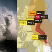 Storm Arwen: A Red weather warning is in place in Scotland as extreme winds forecast for Edinburgh, Fife and east Scotland (Met Office/Getty Images)