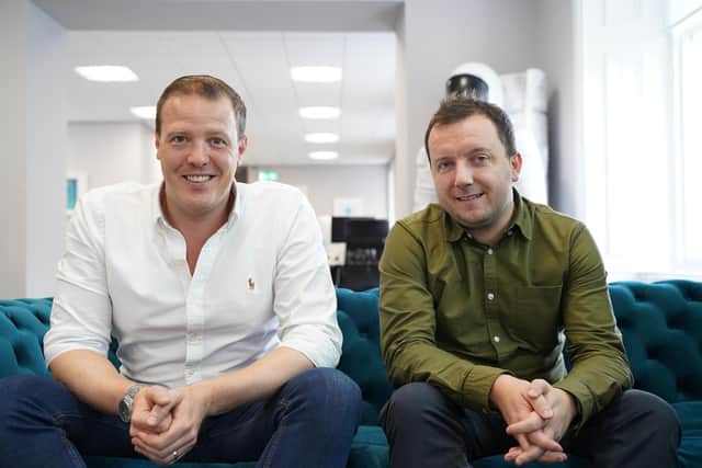 Co-founders Mike Scott (left) and Daniel Rae. Picture: contributed.