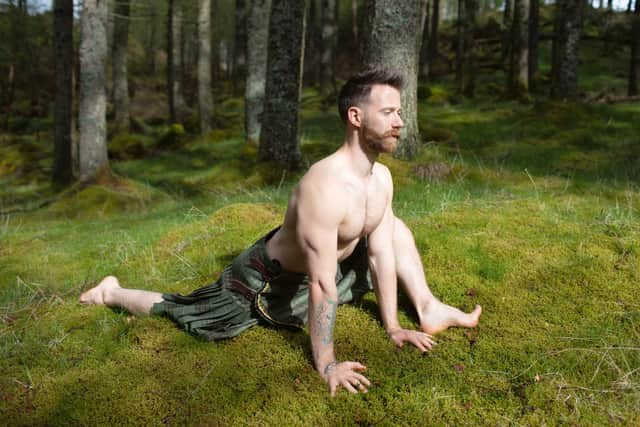 WILD KILTED YOGA by Finlay Wilson. Hodder & Stoughton Publishers 2021.