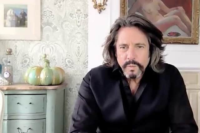 Laurence Llewelyn-Bowen chats with Laura Waddell on a Zoom call about the importance of eccentricity