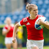 Shona Campbell in action for Team GB Womens Rugby 7's at the 2023 European Games in Wroclaw, Poland. Photo by Team GB / Sam Mellish
