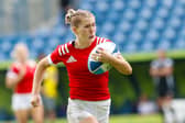 Shona Campbell in action for Team GB Womens Rugby 7's at the 2023 European Games in Wroclaw, Poland. Photo by Team GB / Sam Mellish