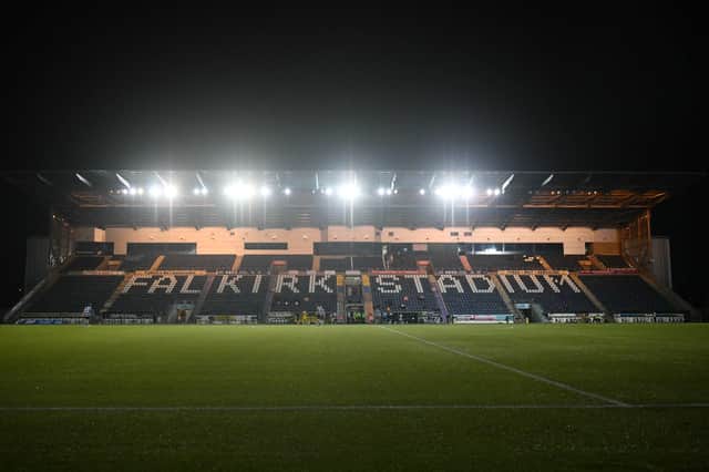 The Falkirk Stadium will be empty for the visit of Rangers on Sunday.