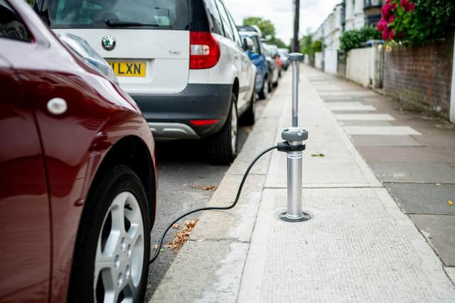 The firm hopes to solve the issue of charging for electric car owners without access to off-street parking. Picture: Darren Cool.