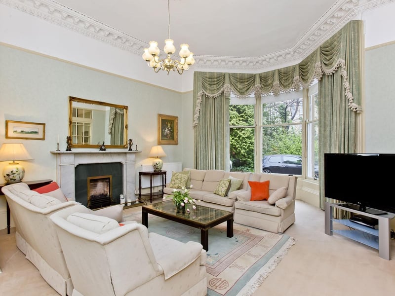 Interior: Its ground-floor reception hall leads to a sitting room, dining room, breakfasting kitchen with island and Belfast sink, plus an office and
two bedrooms. There are two ensuite bedrooms on the first floor.