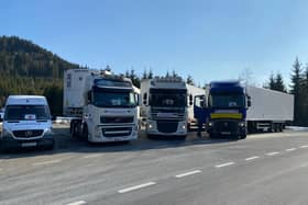 The convoy makes its way through Romania, on the way to Moldova.