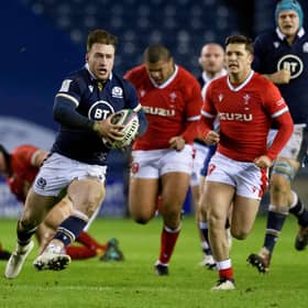 Stuart Hogg was in fine form in Scotland's narrow defeat by Wales. Picture: Craig Williamson/SNS