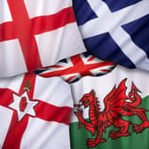 The flags of the four UK nations