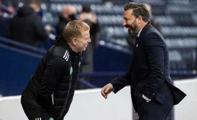 Neil Lennon has backed under-fire Aberdeen boss Derek McInnes. Picture: SNS