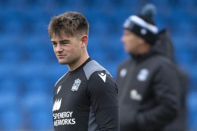 Glasgow stand-off Ross Thompson has been ruled out until 2023 after having surgery on his injured ankle. (Photo by Ross MacDonald / SNS Group)
