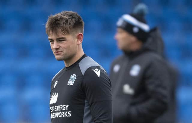 Glasgow stand-off Ross Thompson has been ruled out until 2023 after having surgery on his injured ankle. (Photo by Ross MacDonald / SNS Group)