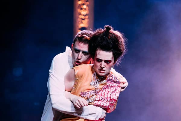 Lorn Macdonald as Segismundo and Anna Russell-Martin as Rosaura in Life is a Dream PIC: Ryan Buchanan