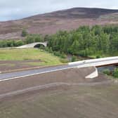 The new structure over the River Gairn provides a vital new crossing for the busy A939 road.