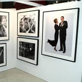 Photographs by Harry Benson, including pictures of US Presidents Bill Clinton, Ronald Reagan and John F Kennedy, at a retrospective of his work in West Hollywood, California (Picture: Alberto E Rodriguez/Getty Images)