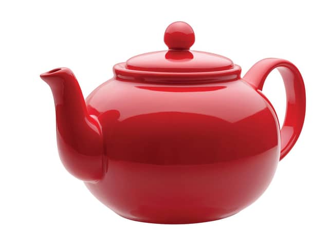 Red teapot