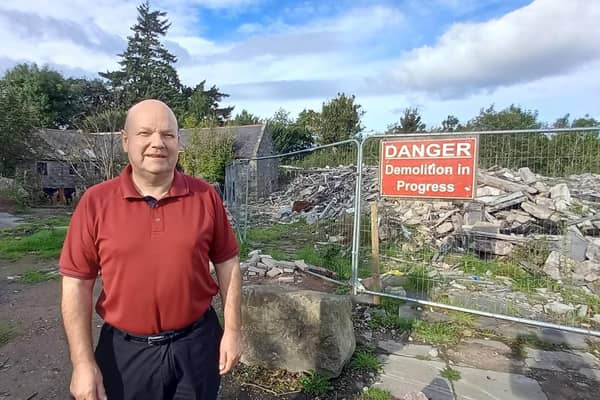 The Old Mill Inn was reduced to rubble following a devastating fire in February last year.