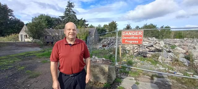 The Old Mill Inn was reduced to rubble following a devastating fire in February last year.