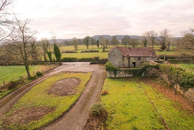 Another scenic aerial shot of Whaley Grange in Ashover.