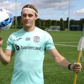 Hibs' Elias Melkersen has bulked up during the off-season.