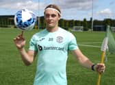 Hibs' Elias Melkersen has bulked up during the off-season.