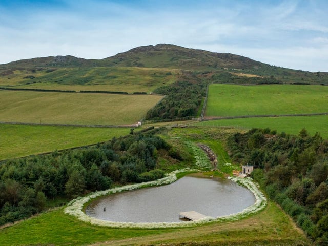 Tiny Home Borders is nestled on the southern slopes of ancient Ruberslaw, a conical hill on the banks of the River Teviot.