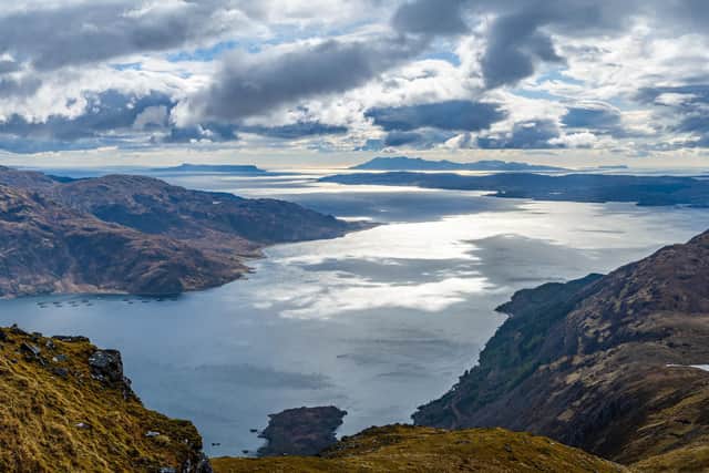A view of the Small Isles views from Beinn Sgrithealle. Picture: Alexander Lindsay
