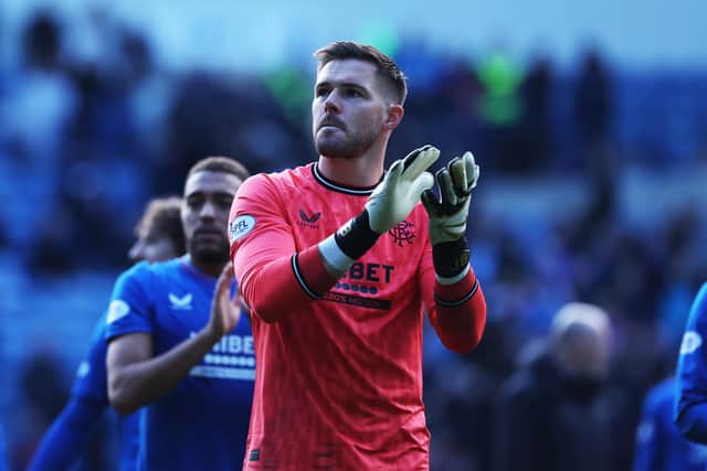 Jack Butland has been impressive since joining Rangers on a free transfer.