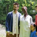 Colin Farrell, Jodie Turner-Smith, Justin H. Min and Malea Emma Tjandrawidjaja in After Yang.