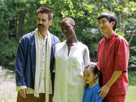 Colin Farrell, Jodie Turner-Smith, Justin H. Min and Malea Emma Tjandrawidjaja in After Yang.